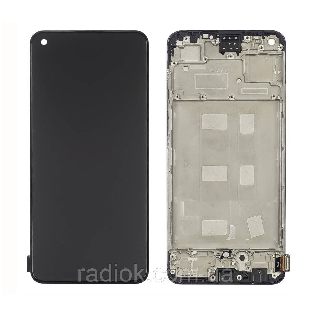 Дисплей для Oppo A78 (4G) з чорним тачскрином і корпусною рамкою IPS