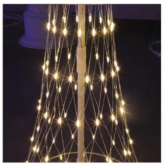 Металева каркасна світлодіодна ялинка 320Led 1,8 м Warm White