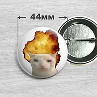 Значок Кіт мем. №1 44мм