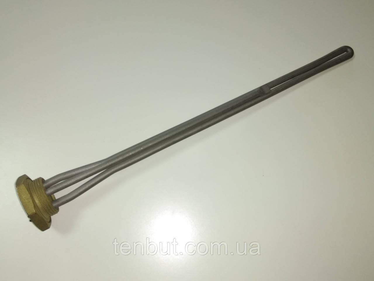 Тен в чавунну батарею нержавійка ліва різьба 1.5 кВт./ 1.1/4" дюйма/L-360мм. виробництво Китай KAWAI