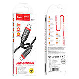 Кабель Hoco X59 Type-C to Type-C PD 60W 2m black, фото 5