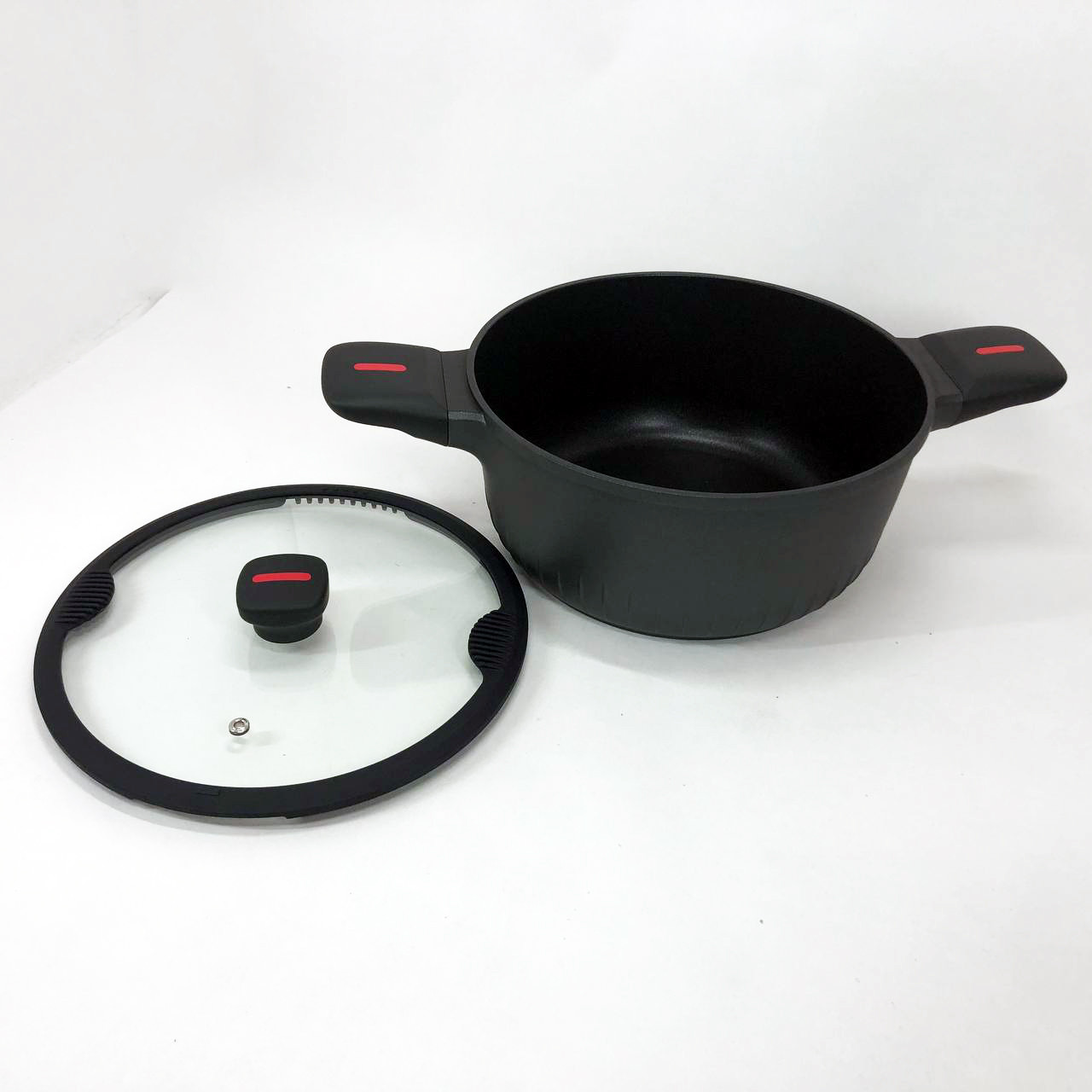 Каструля Magio MG-1171 Лита антипригарна 5л 24 см HD-51, фото 1