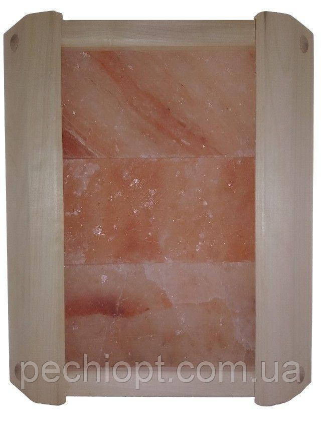 Огорожа кутова GREUS з гімалайської солі 3 плитки для лазні та сауни