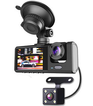 Відеореєстратор DVR S1 CarDvrCam Full HD на 3 камери