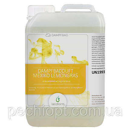 Ароматизатор для хамама Мексиканський лемонграсс 3 л Lacoform Німеччина, фото 1