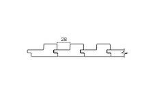 Вагонка термоосина STEP 27x64 2,1м для лазні та сауни, фото 4