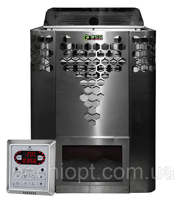 Електрокаменка для лазні та сауни Ecoflame HYB90 9 кВт + пульт CON6