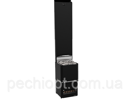 Електрокаменка 12 kW з кліматом контролем для лазні та сауни SAUNUM Experience PRO чорний, фото 1