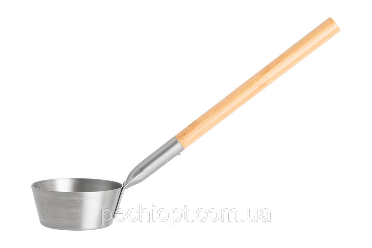 Черпак Rento 43 см із бамбуковою ручкою, алюміній