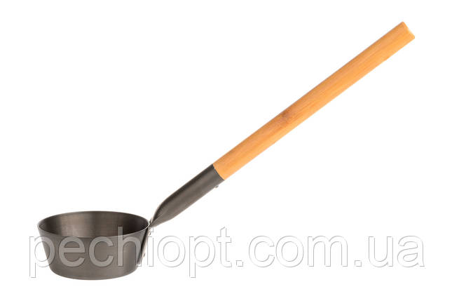 Черпак Rento 43 см із бамбуковою ручкою, темно-коричневий, фото 1