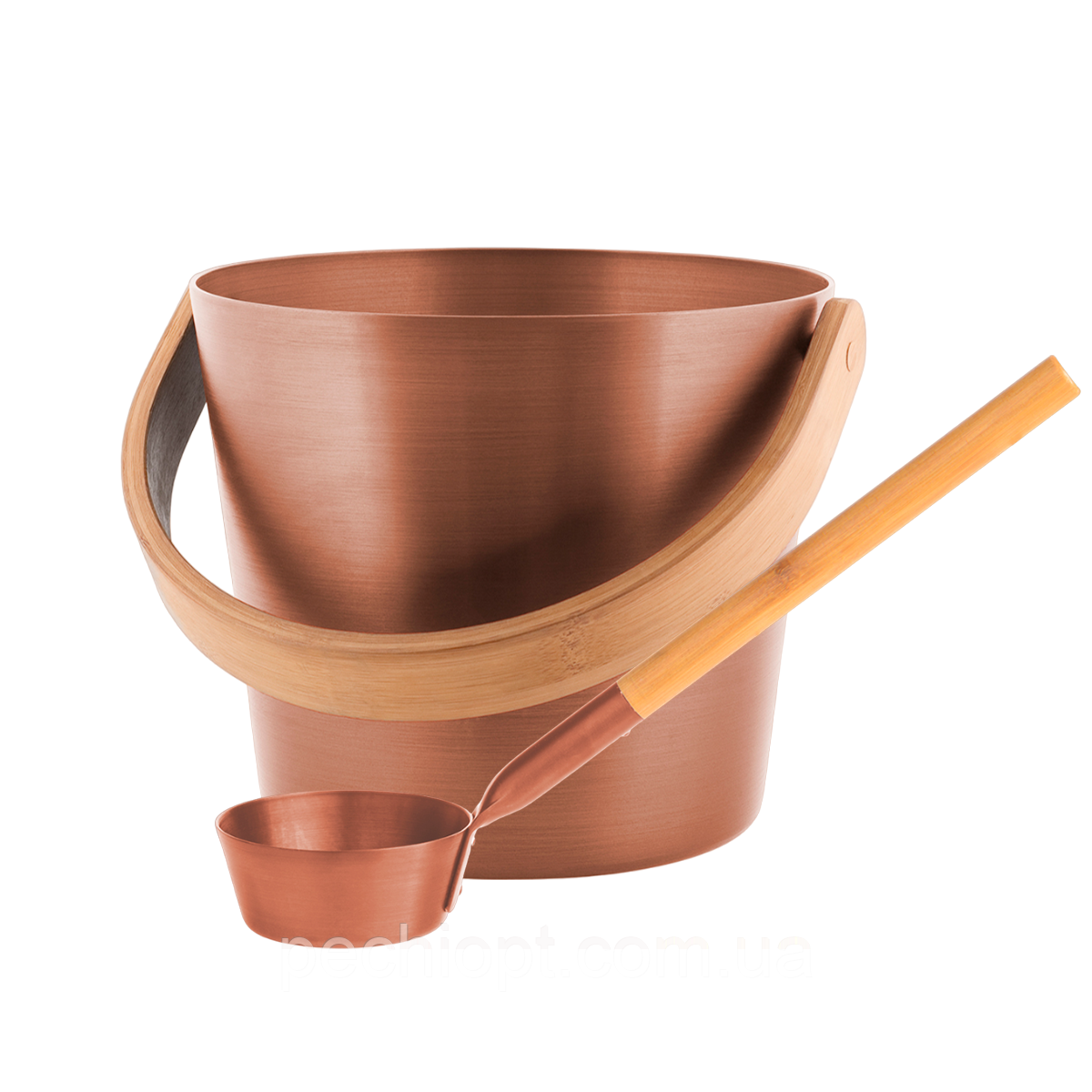 Комплект відро 5Л + черпак Rento, мідний