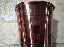 Набір GREUS сталь (шайка + черпак) бронза для лазні та сауни (Уцінений), фото 4