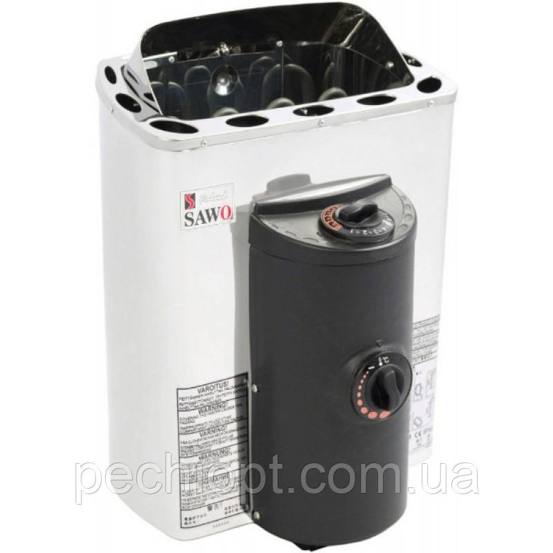 Електрокаменка Sawo MINI X MX-36NB для сауни та лазні, до 4,5, до 6, 3-6