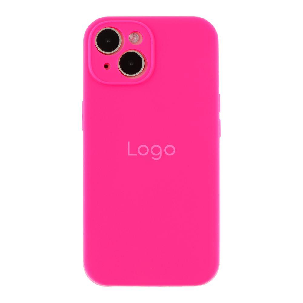 Чохол Silicone Case Full Size with Frame для iPhone 15 Колір 38.Shiny Pink, фото 1