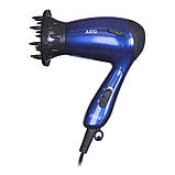 Фен дорожній AEG Foen HTD 5674 (1300 Вт, дифузор, концентратор, складна ручка, прозора сумка), фото 5