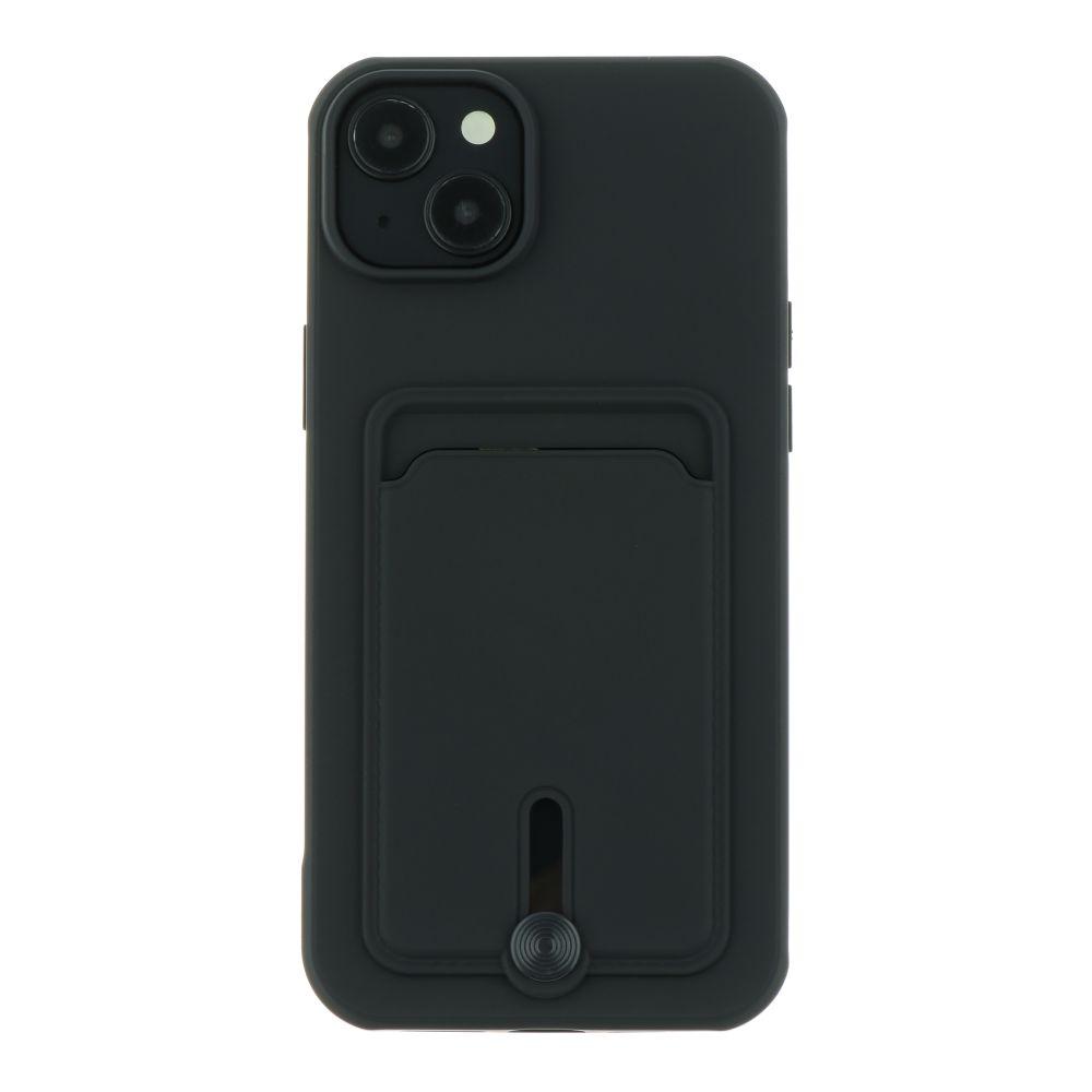 Чохол TPU Colorfull Pocket Card для iPhone 15 Plus Колір Black, фото 1
