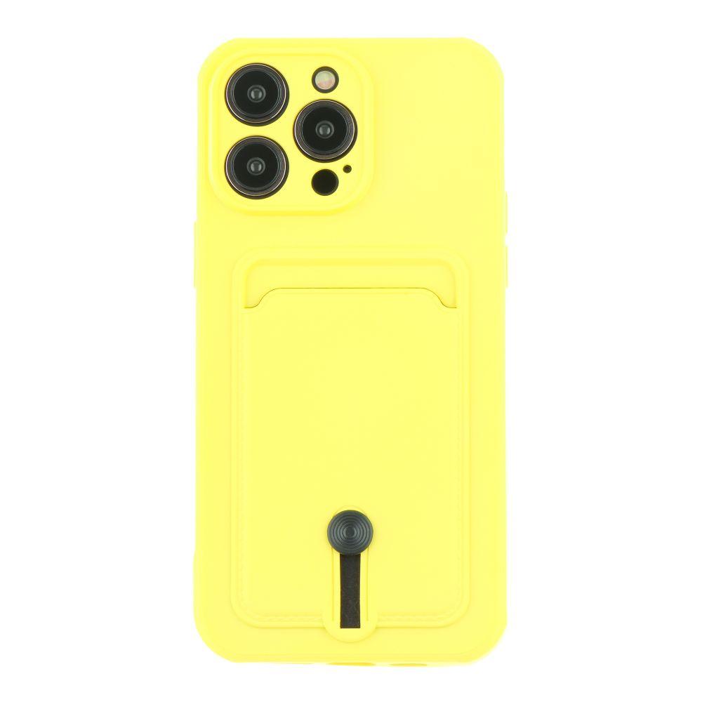 Чохол TPU Colorfull Pocket Card для iPhone 14 Pro Max Колір Yellow, фото 1