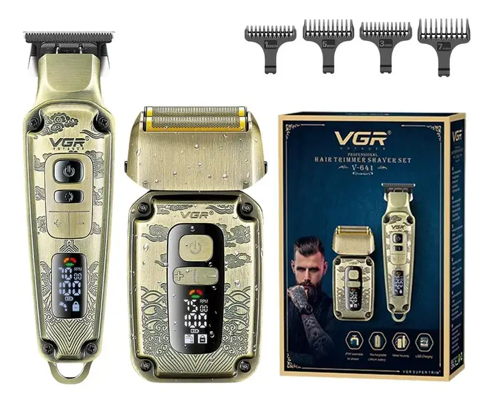 Набір для стриження волосся 2 в 1 VGR V-641