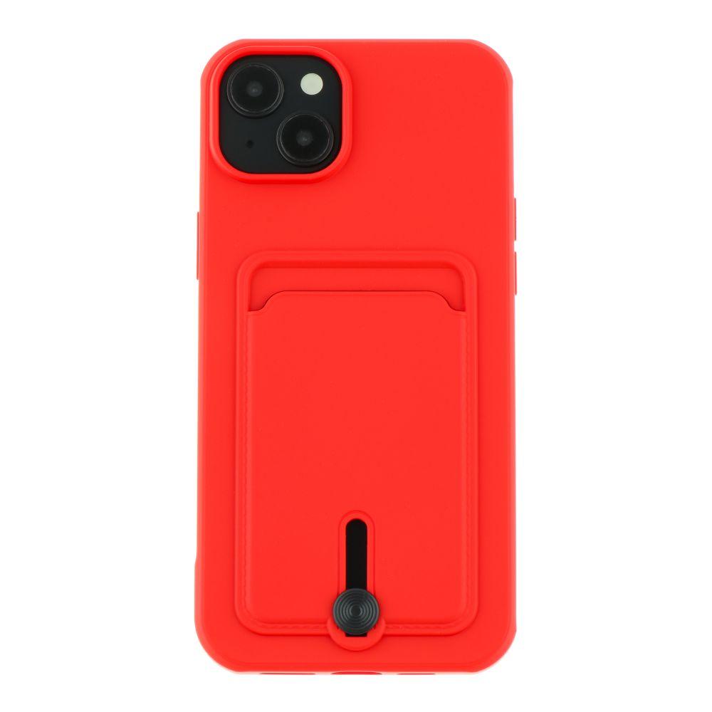 Чохол TPU Colorfull Pocket Card для iPhone 15 Plus Колір Red, фото 1