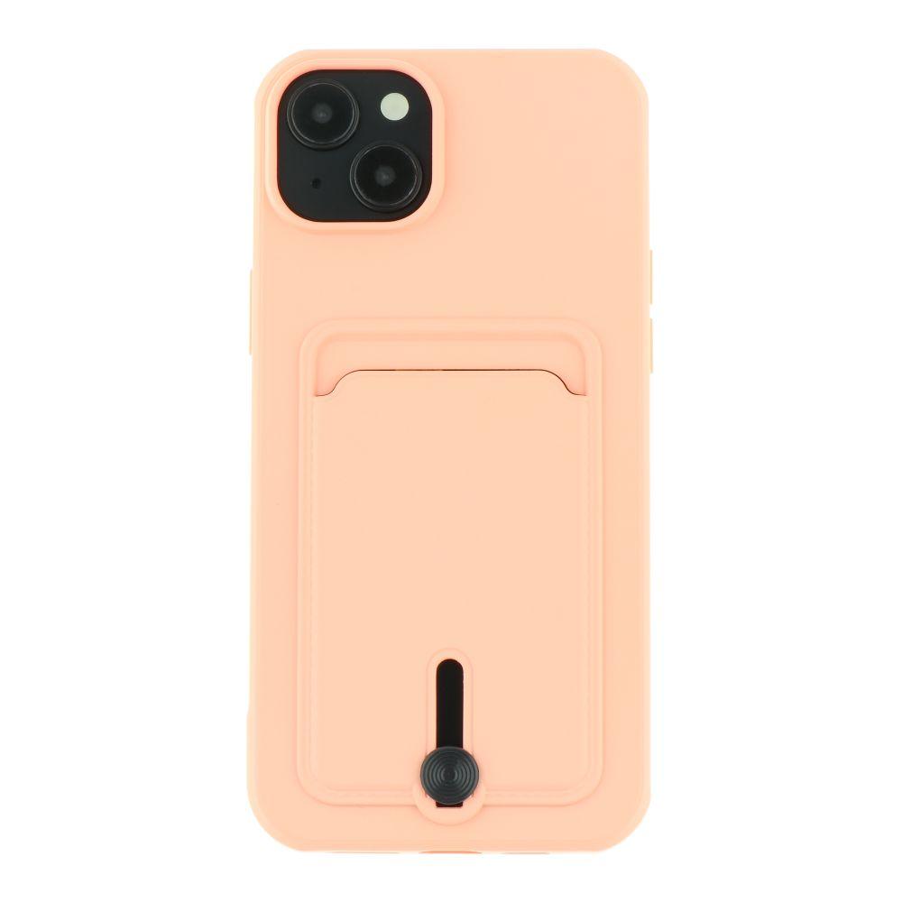 Чохол TPU Colorfull Pocket Card для iPhone 15 Plus Колір Pink Sand, фото 1