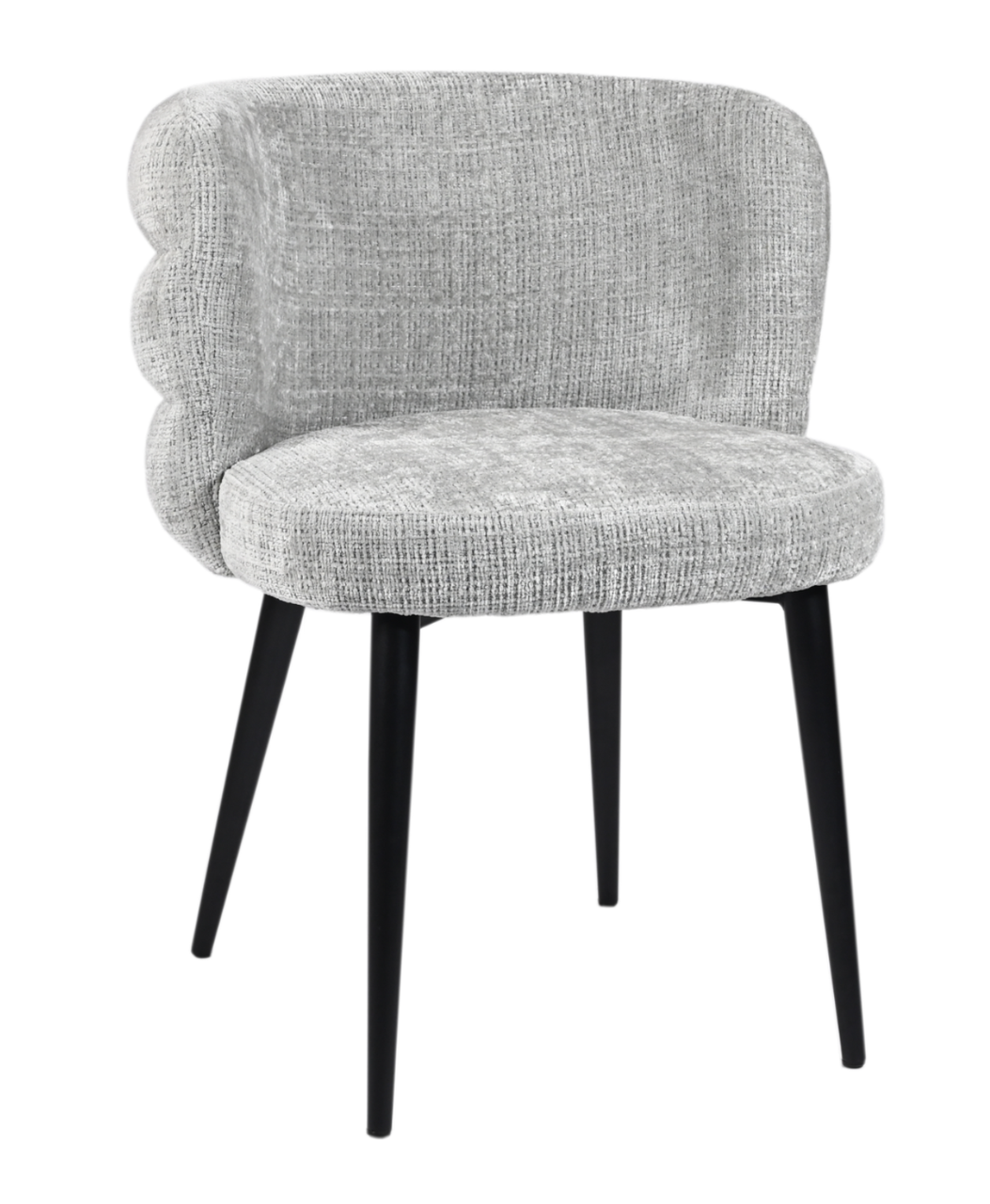 Стілець M-215 тканина устричний + ніжки чорні TM Vetro Mebel