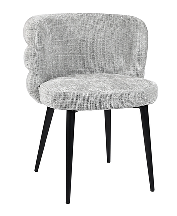 Стілець M-215 тканина устричний + ніжки чорні TM Vetro Mebel, фото 1