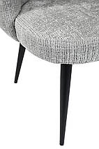 Стілець M-215 тканина устричний + ніжки чорні TM Vetro Mebel, фото 4