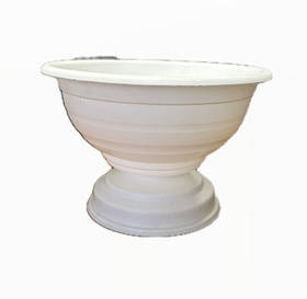 Кашпо на ніжці  (D400мм) 10л, біле,  Од