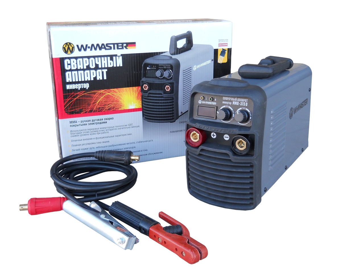 Зварювальний інверторний апарат WMaster MMA 315 D