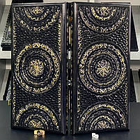 Нарди дерев'яні ручної роботи з рибками на магнітах 50х25см, фото 3