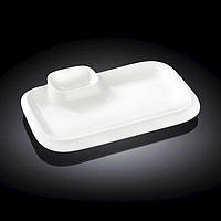 Блюдо порцелянове Wilmax WL-992574 прямокутне 25,5×15 см біле для сервірування та подачі