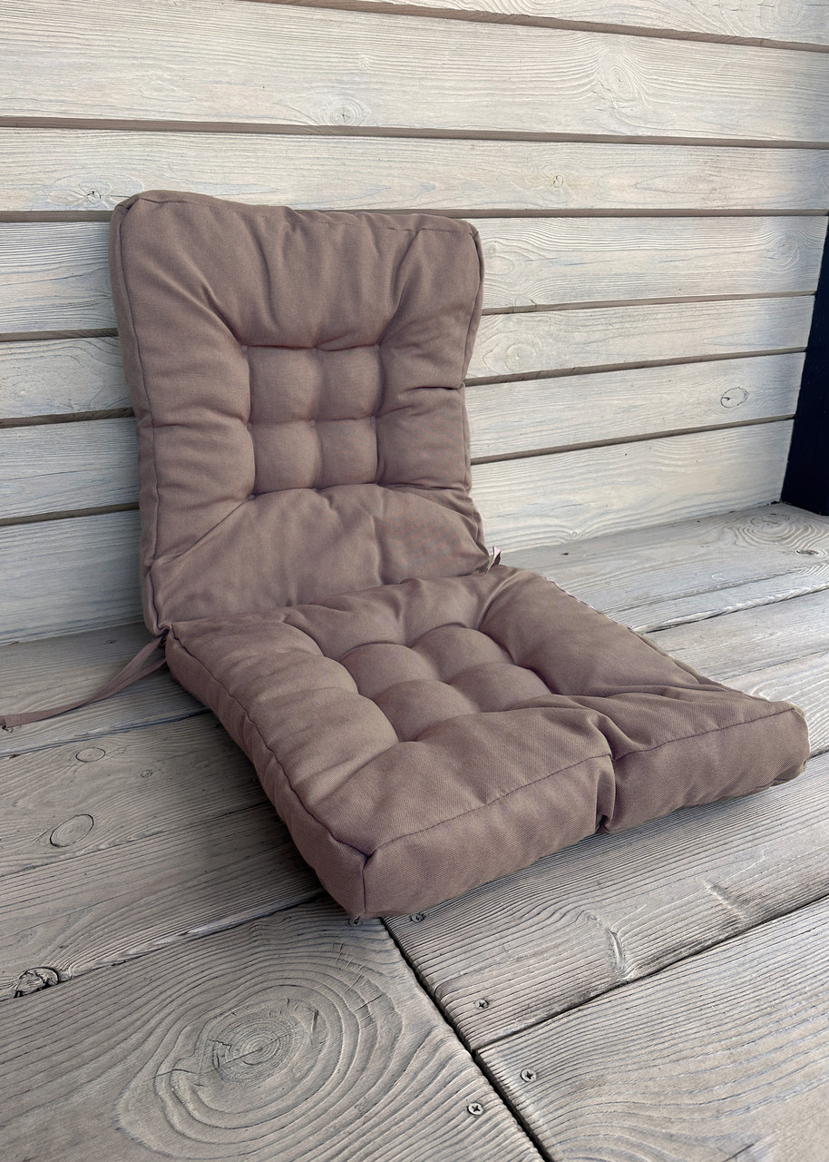 Подушка для стільців (50x120х8 см) подвійна Decorator Sawana колір пудровий 84-138, фото 1