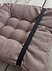 Подушка для стільців (50x120х8 см) подвійна Decorator Sawana колір пудровий 84-138, фото 5