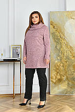 Жіночий батальний костюм на зиму туніка ангора софт, фото 2