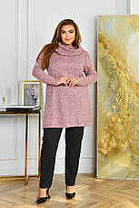 Жіночий батальний костюм на зиму туніка ангора софт, фото 3