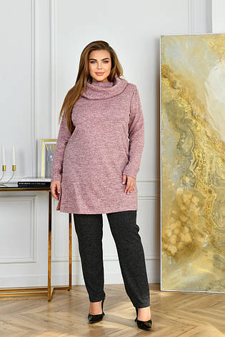 Жіночий батальний костюм на зиму туніка ангора софт, фото 1