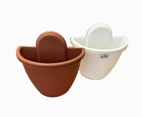 Кашпо настінне  БІЛЕ -2л