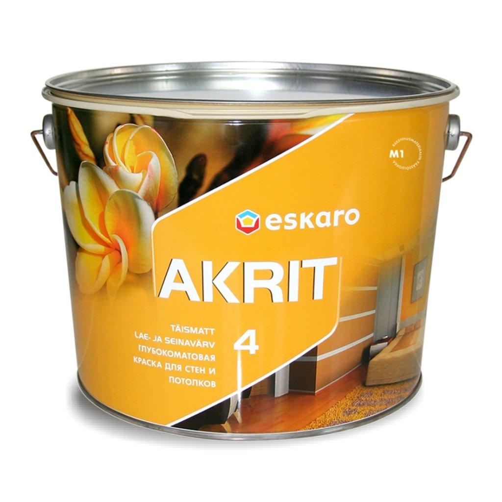 Eskaro Akrit4 (9.5л)  (фарба глибокоматова для стелі та стін)