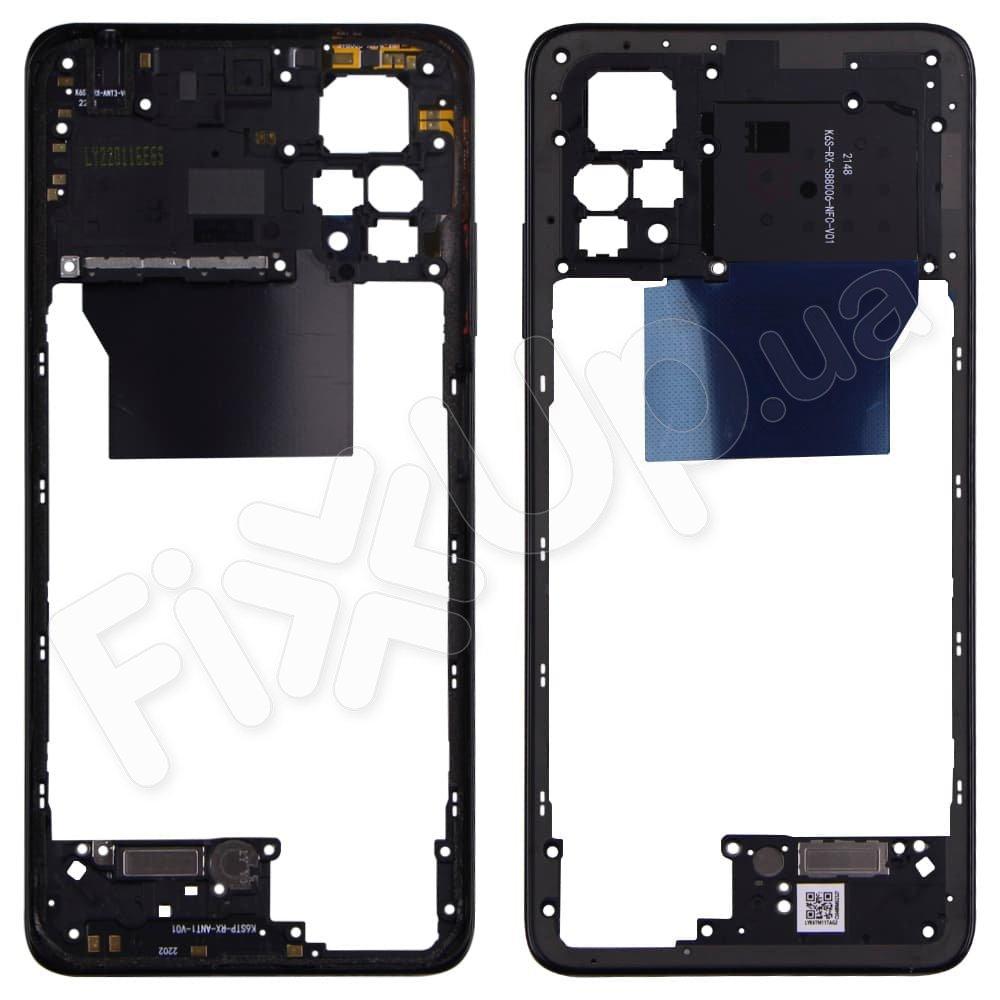 Рамка (середня частина корпусу) для Xiaomi Redmi Note 12 Pro 4G, колір чорний