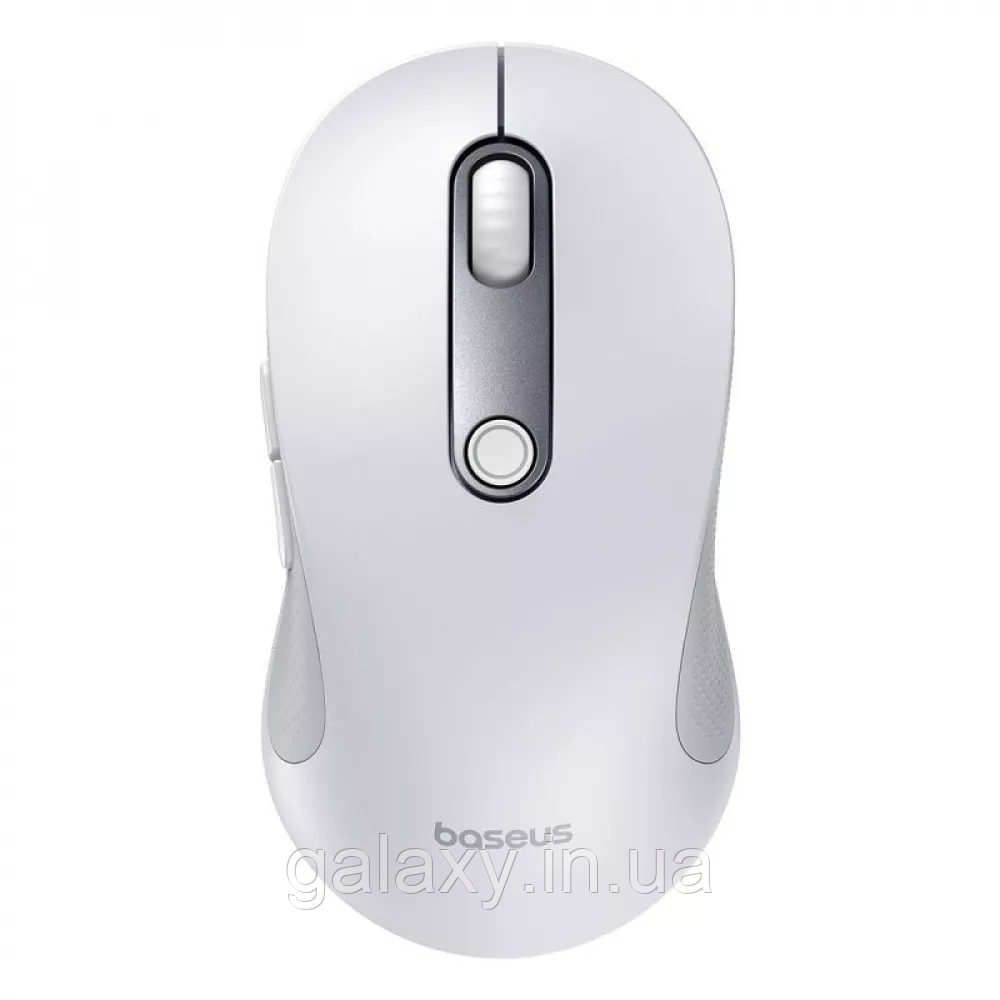 Миша Baseus бездротова Bluetooth + 2.4G для ПК ноутбука Ergonomic F02 White, фото 1