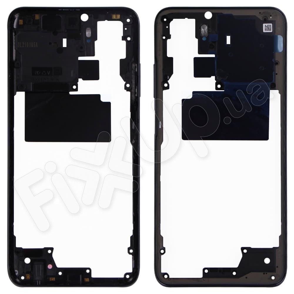 Середня частина корпусу для Xiaomi Redmi Note 10/ Note 10s, колір чорний