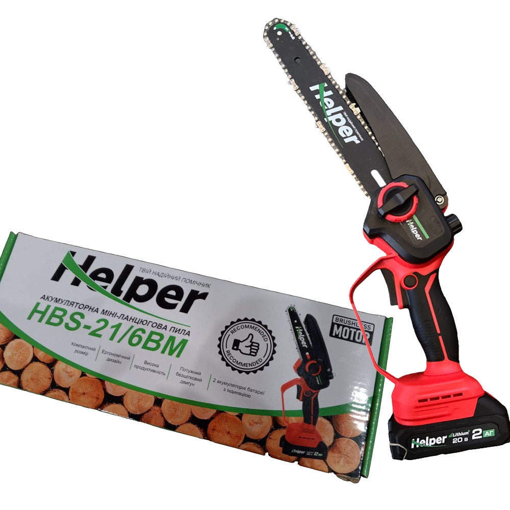 Міні-пила акумуляторна 6" 4400 об/хв Helper HBS-21/6BM, фото 1