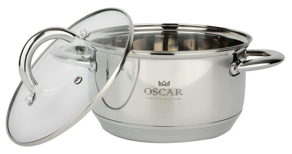Каструля неірж. "Oscar Chef" 20см 3,6л з кришкою №OSR-2000-20(6)