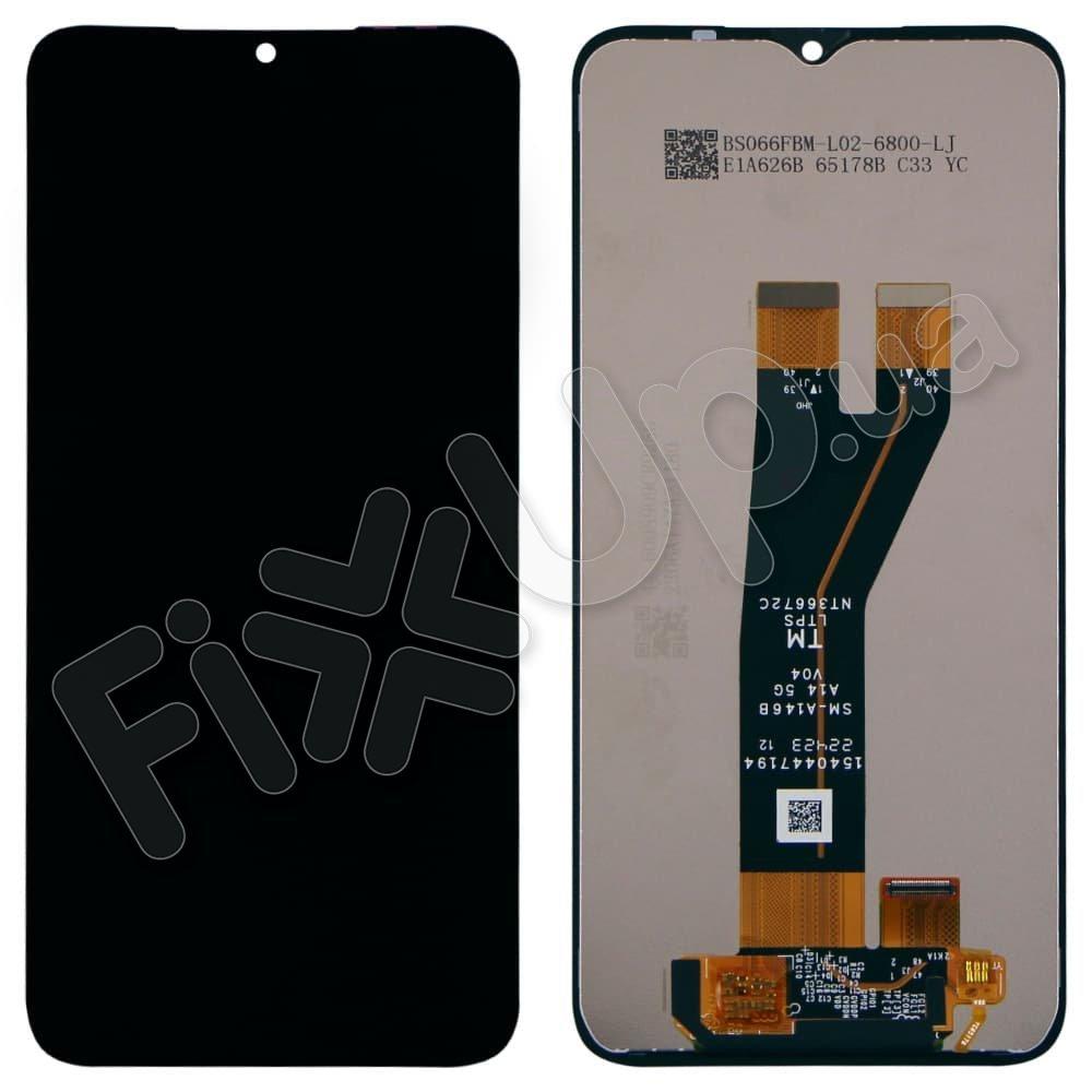 Дисплей для Samsung A146B Galaxy A14 2023, з тачскрином у зборі, колір чорний, IPS (TFT), уцінка