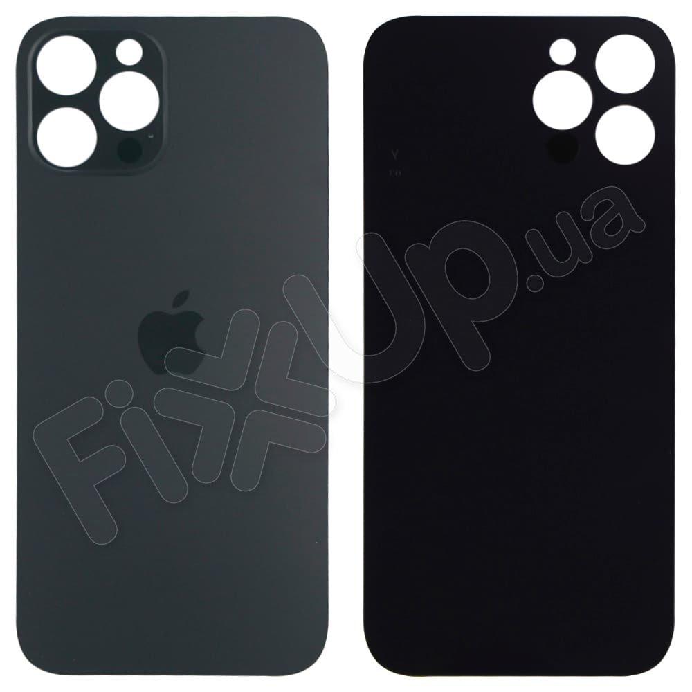 Задня кришка для iPhone 12 Pro Max, колір графіт, з великим отвором під камеру