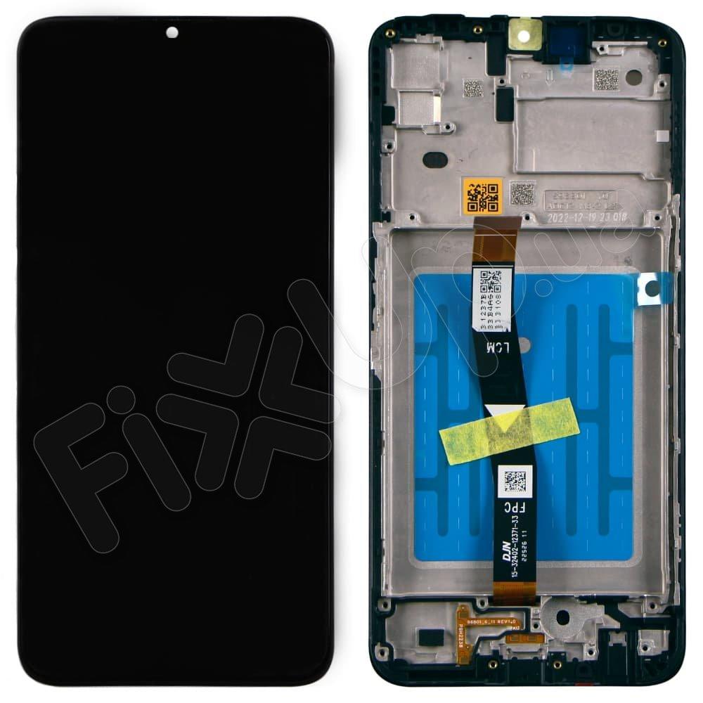 Дисплей для Samsung A226F Galaxy A22 2021 5G (GH81-20694A), з тачскрином і рамкою в зборі, колір чорн
