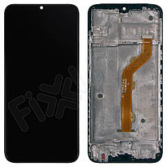 Дисплей для Infinix Hot 8, з тачскрином і рамкою в зборі, колір чорний
