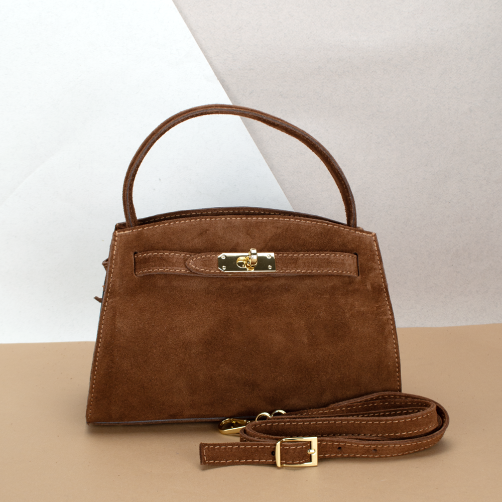 Сумка жіноча замшева Virginia Conti 03737 темно-руда