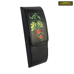 Футляр для окулярів з рукописним малюнком "Петриківський Розпис". Acropolis Ф-50/46п