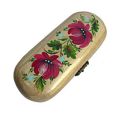 Футляр для окулярів з рукописним малюнком "Петриківський Розпис". Acropolis Ф-70/01п